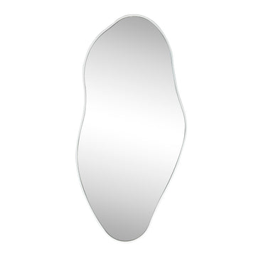 Everly 20 in. W x 42 in. H Large Irregular Framed Decorative Wall Mirror - JONATHAN Y